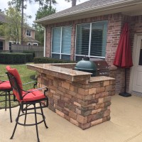 Big Green Egg Island Design In Houston