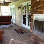 Second Story Balcony Project With Fireplace