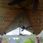 High Ceiling Patio With Wooden Ceiling