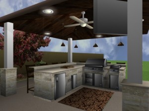 Outdoor Covered Kitchen Imaging
