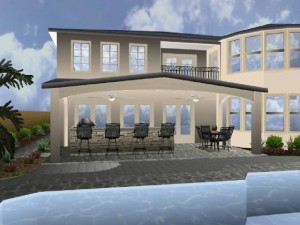 Full 3d Project Rendering For Patio Design