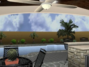 Pool and Covered Patio Design