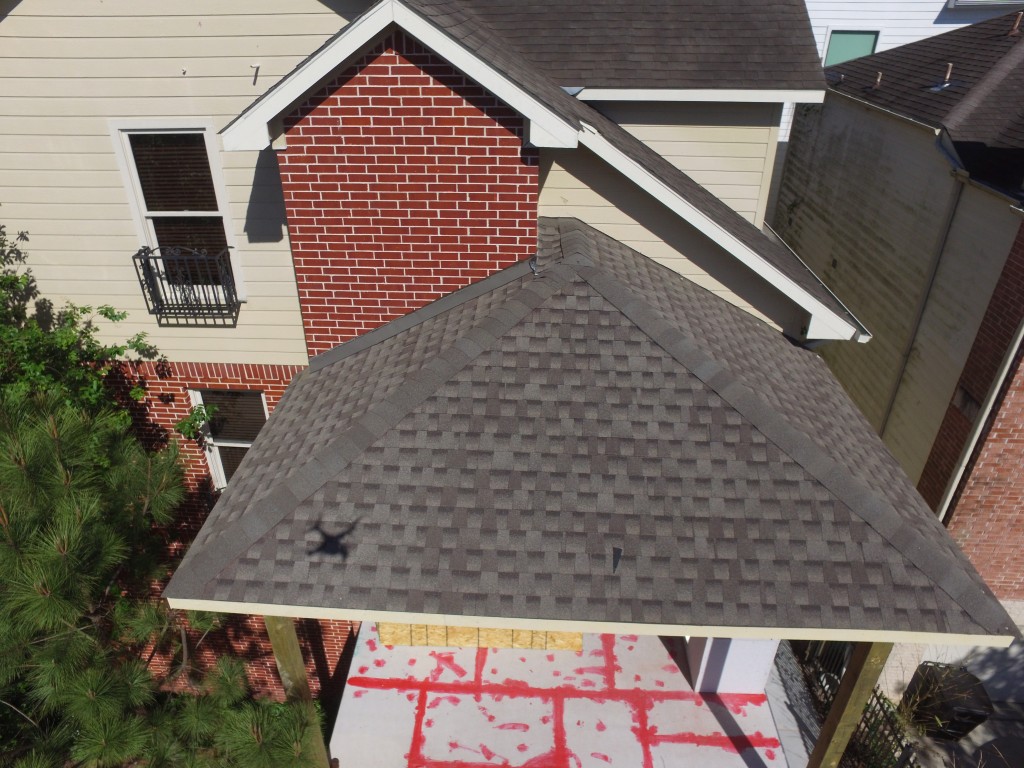 Aerial Imagery of a Outdoor Patio Project