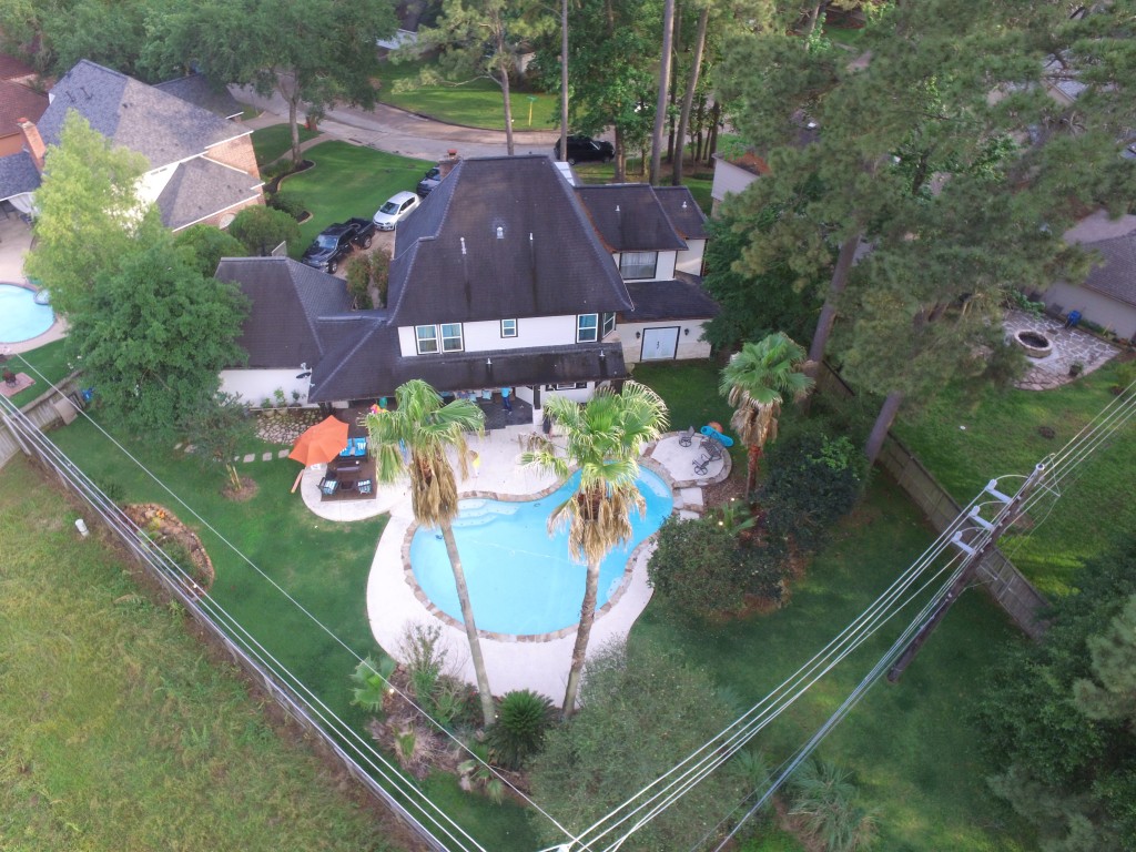 Aerial photography of home