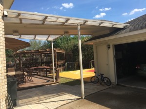 Outdoo Patio and Basketball Court